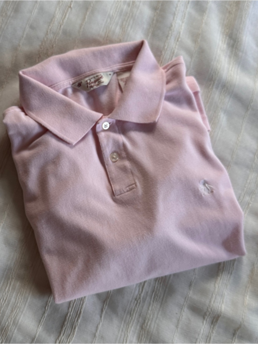 vintage 90’s Original PENGUIN Pink Pique Polo Shirt | Men’s M